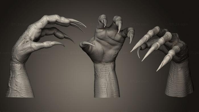 Анатомия скелеты и черепа (Рука монстра 2, ANTM_0174) 3D модель для ЧПУ станка